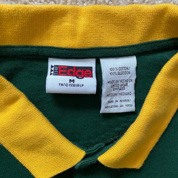 The Edge 1998 NFL Green Bay Packers Polo Men's Sz M - Picture 5 of 9